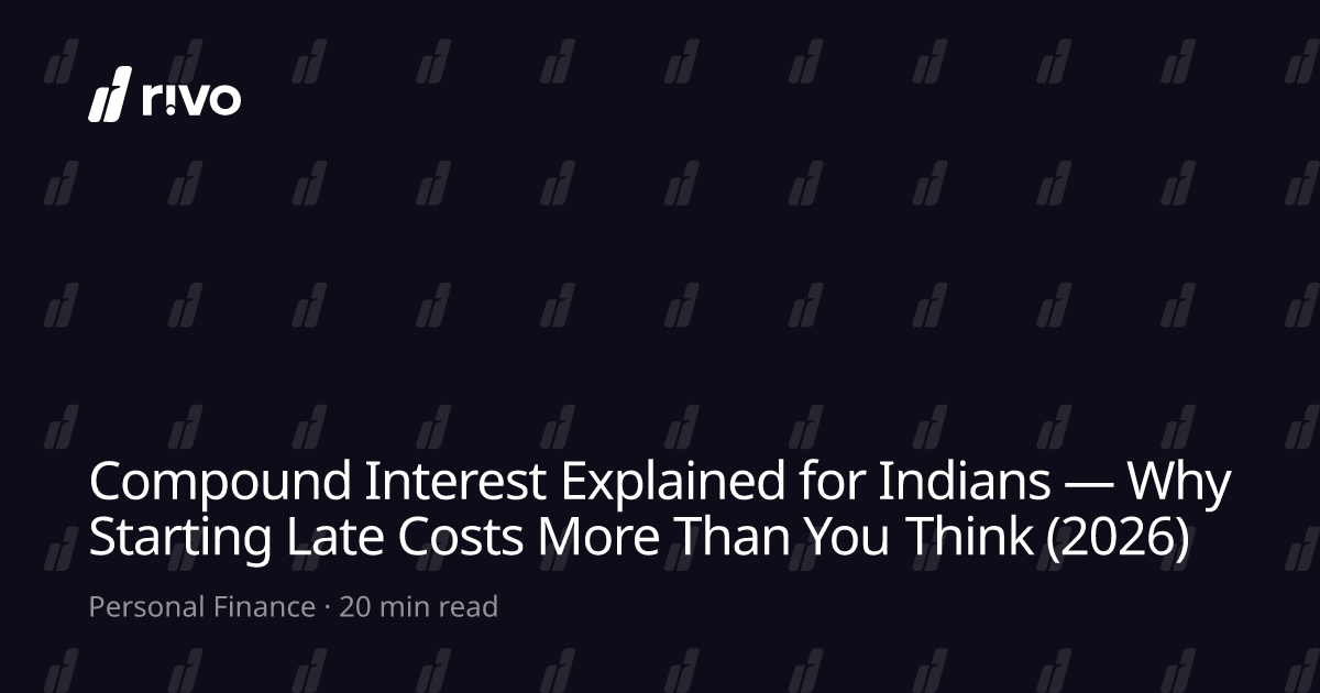 Compound Interest Explained for Indians — Why Starting Late Costs More ...
